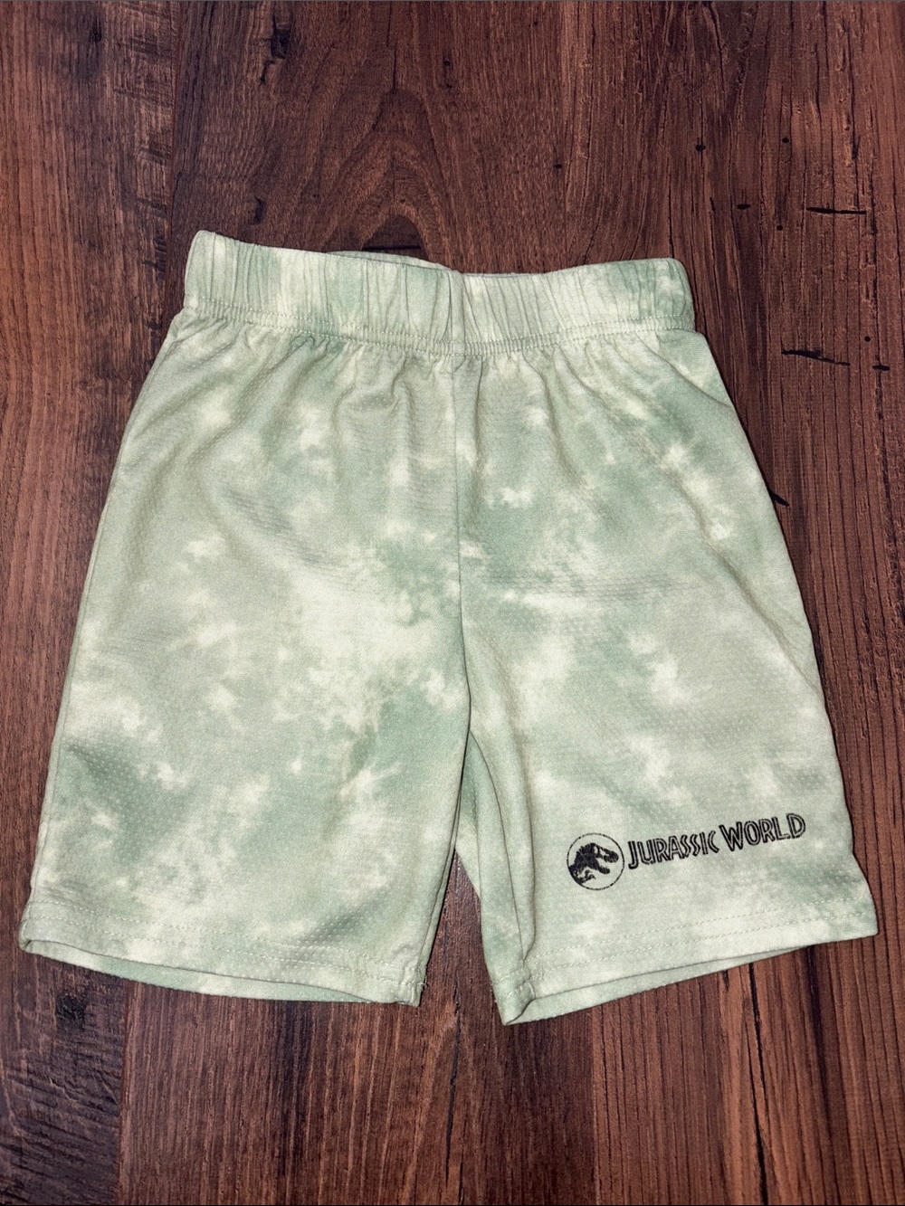 Jurassic World Kids Light Green Tie-Dye Shorts